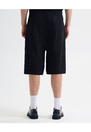 Bermuda Para Hombre Regular Largo Color Negro Marca Seven Seven #45100712