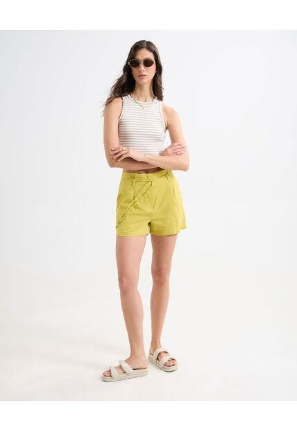 Short Para Mujer  Color Verde Claro Marca Seven Seven #28191041