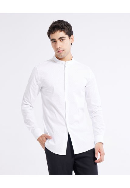 Camisa Para Hombre Manga Larga  Color Negro Marca Seven Seven #45011904