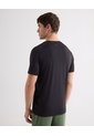 Camiseta Deportiva Texturizada  Para Hombre Negro Seven Seven de Seven Seven
