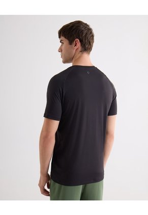 Camiseta Deportiva Texturizada Para Hombre Negro Seven Seven
