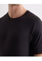 Camiseta Deportiva Texturizada  Para Hombre Negro Seven Seven de Seven Seven