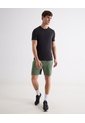 Camiseta Deportiva Texturizada  Para Hombre Negro Seven Seven de Seven Seven