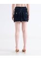 Falda Mini En Denim Oscuro  Para Mujer Negro Seven Seven de Seven Seven
