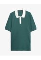 Polo Relaxed Tejida  Para Hombre Verde Seven Seven de Seven Seven