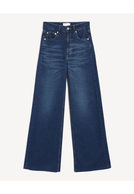 Jean Para Mujer Wide-Leg Color Azul Marca Seven Seven #28160966