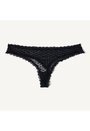 Panty Para Mujer Tanga Color Negro Marca Seven Seven #28800084
