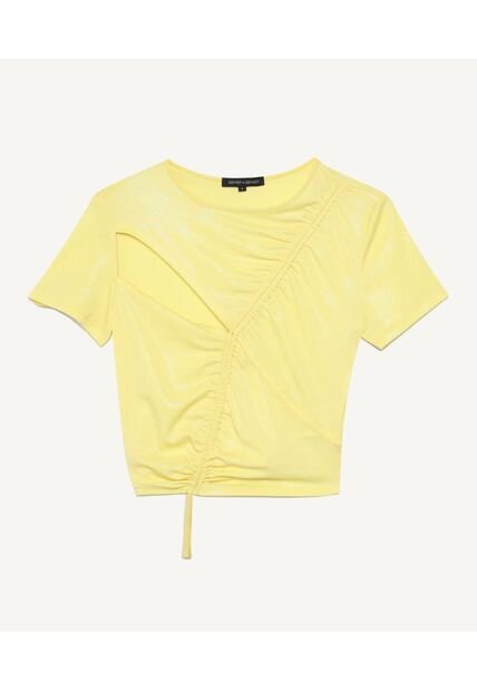 Camiseta Para Mujer Manga Corta Color Amarillo  Marca Seven Seven #28095207