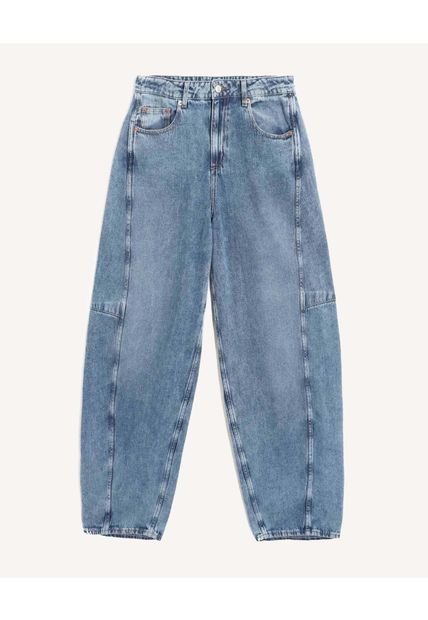 Jean Para Mujer Barrel Color Azul Marca Seven Seven #28160952