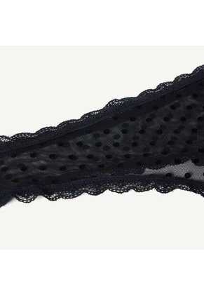 Panty Para Mujer Tanga Color Negro Marca Seven Seven #28800084