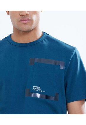 Camiseta Para Hombre Manga Corta Color Azul Oscuro Marca Seven Seven #45092429