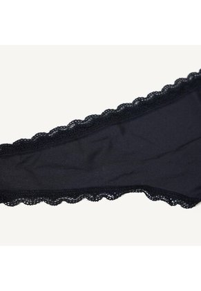 Panty Para Mujer Tanga Color Negro Marca Seven Seven #28800084