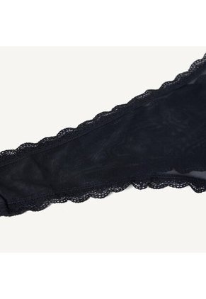 Panty Para Mujer Tanga Color Negro Marca Seven Seven #28800084