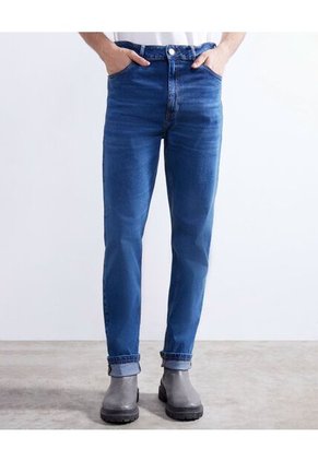 Jean Para Hombre Straight Color Azul  Marca Seven Seven #45160527