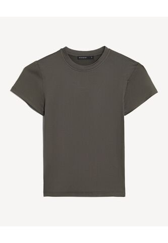 Camiseta  Para Mujer Manga Corta Cuello Redondo Color Gris Marca Seven Seven #28097597 Seven Seven