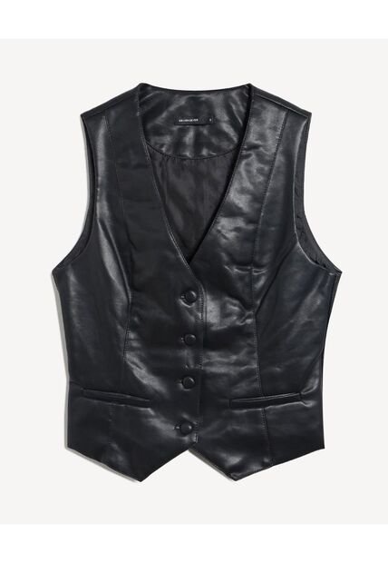 Chaleco Para Mujer Plano Color Negro Marca Seven Seven #28250153