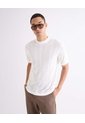Camiseta Calada Tejida  Para Hombre Hueso Seven Seven de Seven Seven
