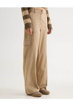 Pantalón Cargo  Para Mujer Arena Seven Seven