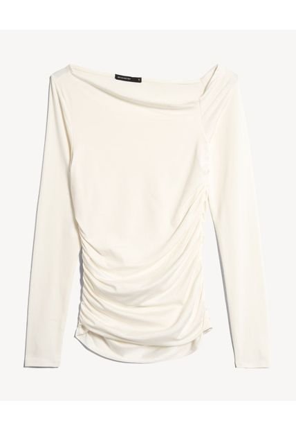 Camiseta Para Mujer Manga Larga Moda Color Blanco Marca Seven Seven #28096440