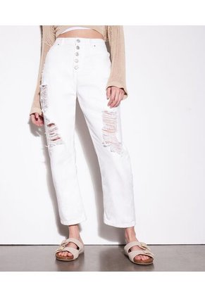 Jean Para Mujer Straight Color Crudo Marca Seven Seven #28160701