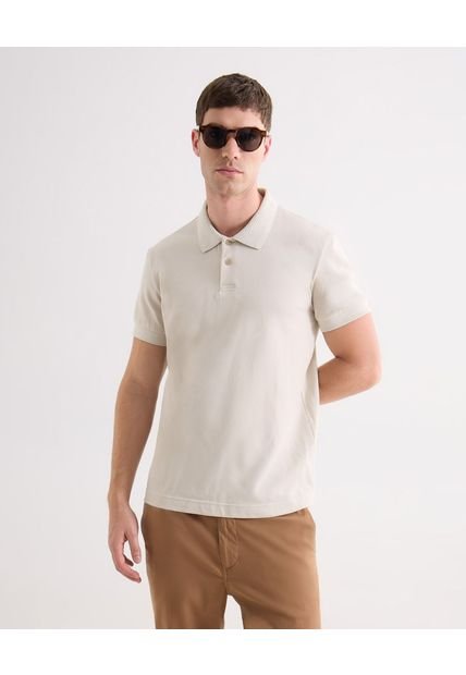 Polo Para Hombre Cuello Tejido Sin Bolsillo Color Blanco Marca Seven Seven #45110910