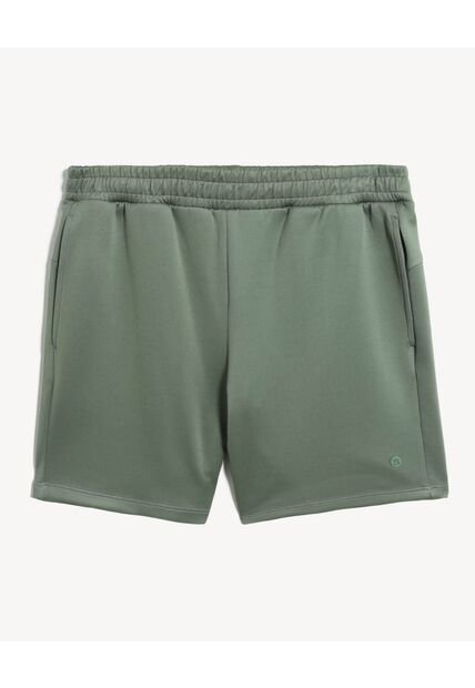 Bermuda Deportiva Con Pretina Elástica  Para Hombre Verde Seven Seven
