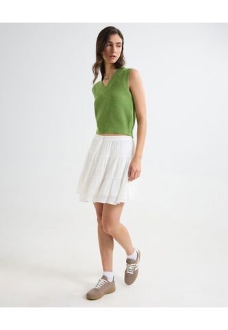 Falda Para Mujer Corto Color Crudo Marca Seven Seven #28140906 Seven Seven