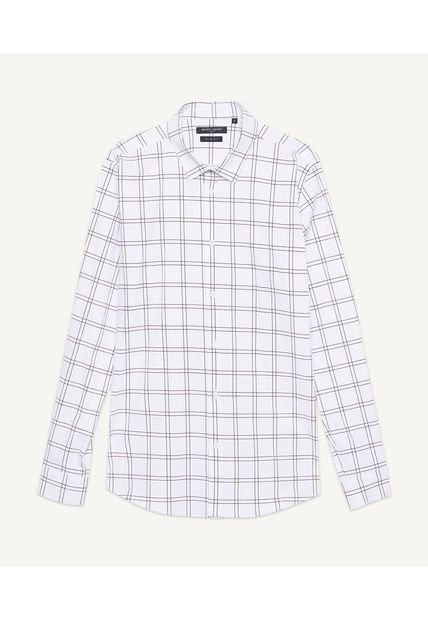 Camisa Para Hombre Manga Larga  Color Blanco Marca Seven Seven #45011900