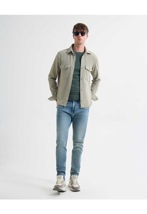 Saco Para Hombre Cuello Redondo Color Verde Marca Seven Seven #45330243