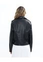 Chaqueta Tipo Biker   Para Mujer Negro Seven Seven de Seven Seven