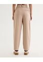 Pantalón Recto Con Pinzas  Para Mujer Beige Seven Seven de Seven Seven