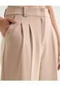 Pantalón Recto Con Pinzas  Para Mujer Beige Seven Seven de Seven Seven