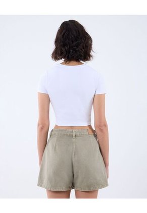 Camiseta Para Mujer Manga Corta Color Blanco Marca Seven Seven #28096097