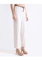 Pantalón Sastrero Con Pretina Clásica  Para Mujer Crema Seven Seven de Seven Seven