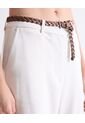 Pantalón Sastrero Con Pretina Clásica  Para Mujer Crema Seven Seven de Seven Seven