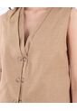 Chaleco Para Mujer  Color Camel Marca Seven Seven #28250119 de Seven Seven