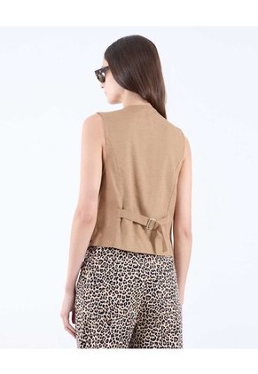 Chaleco Para Mujer Color Camel Marca Seven Seven #28250119