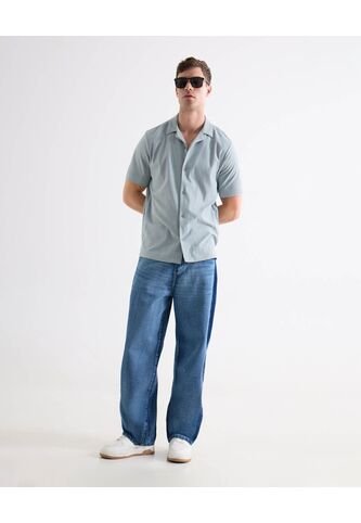 Jean Loose Tono Medio  Para Hombre Azul Seven Seven Seven Seven