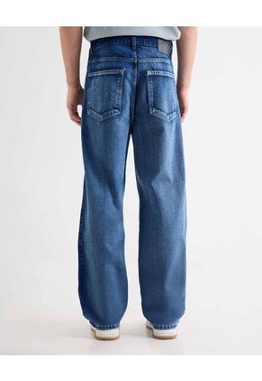 Jean Loose Tono Medio  Para Hombre Azul Seven Seven