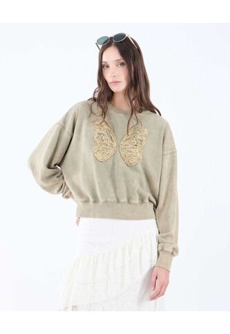 Buzo Para Mujer Cuello Redondo Color Verde  Marca Seven Seven #28060445 Seven Seven