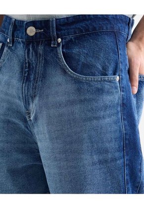 Jean Loose Tono Medio  Para Hombre Azul Seven Seven