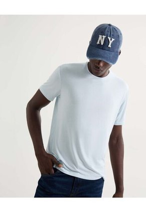 Camiseta Para Hombre Manga Corta Cuello Redondo Color Celeste Marca Seven Seven #45092674