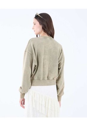 Buzo Para Mujer Cuello Redondo Color Verde  Marca Seven Seven #28060445