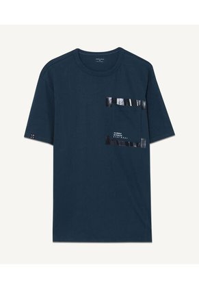 Camiseta Para Hombre Manga Corta Color Azul Oscuro Marca Seven Seven #45092429