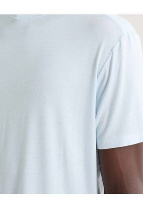 Camiseta Para Hombre Manga Corta Cuello Redondo Color Celeste Marca Seven Seven #45092674