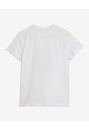 Camiseta Con Estampado Playero  Para Mujer Crudo Seven Seven