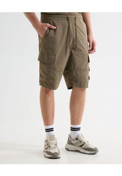 Bermuda Para Hombre Regular Largo Color Café Marca Seven Seven #45100708