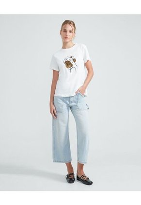 Jean Para Mujer Culotte Color Azul Claro Marca Seven Seven #28160823