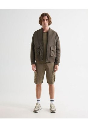 Bermuda Para Hombre Regular Largo Color Café Marca Seven Seven #45100708