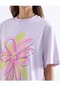 Camiseta Oversize Estampada  Para Mujer Lila Seven Seven de Seven Seven